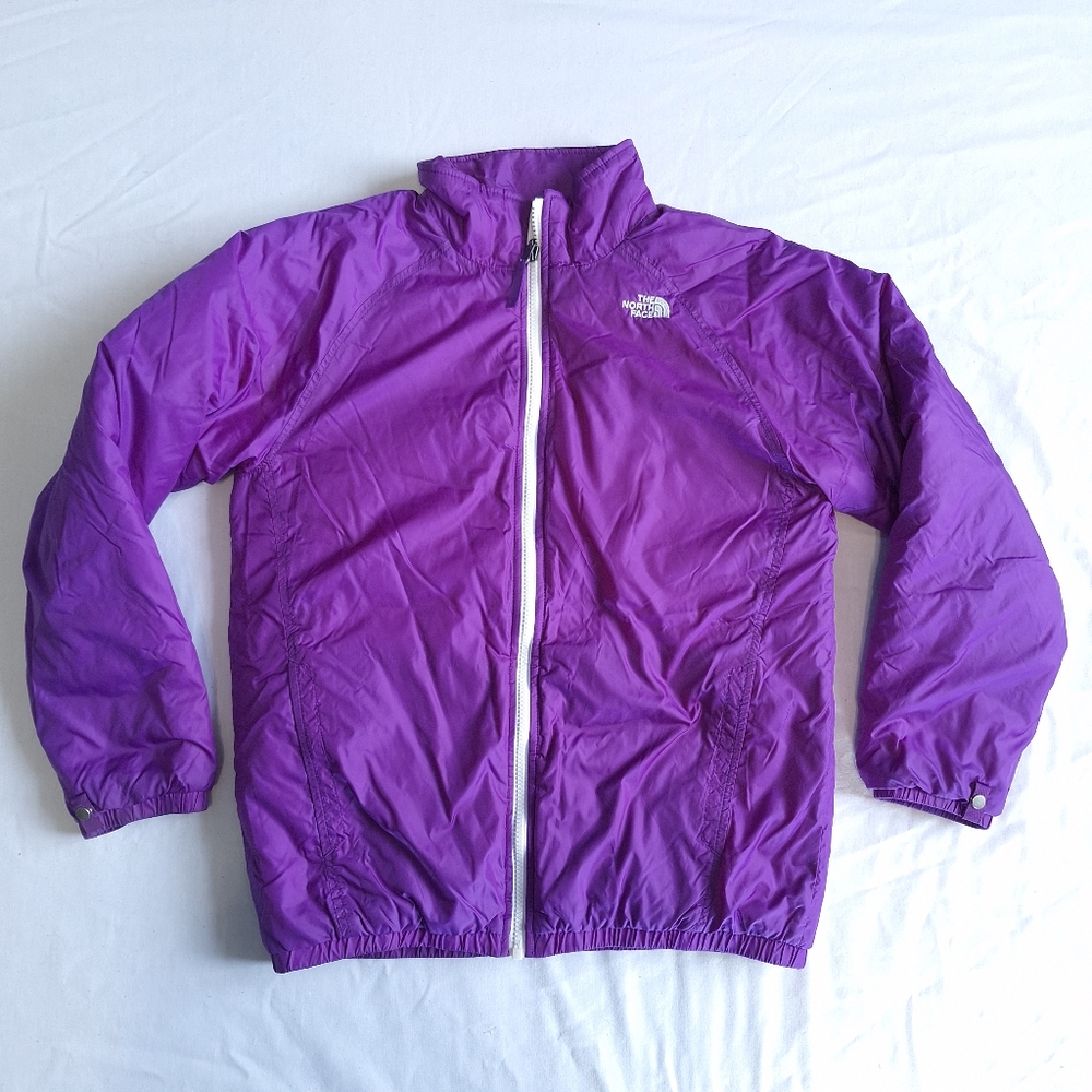 North Face Girls Purple Lightweight Insulated Jacket, XL/ 18
